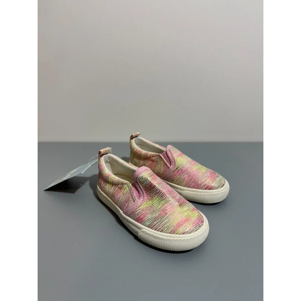 Cat & Jack Girl's Shoes Canvas Slip On Pink Size 6